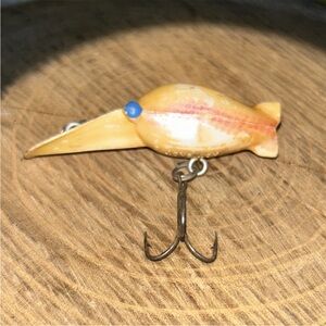 Luhr-Jensen Hot Shot 3 lure, a vintage model, gold flash color.